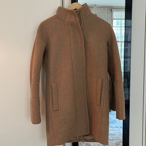 J Crew camel wool coat